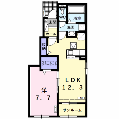 Ｌｅｉ（レイ）ａ 101【管理NO：1-027306501-01010】 ★家具家電は申し込み後に搬入します★ ★2026年11月中旬入居可能★の物件画像