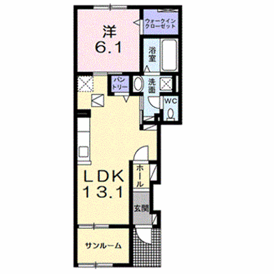 Ｙフォレスト五個荘 103【管理NO：1-027024901-01030】 ★家具家電は申し込み後に搬入します★ ★2026年12月中旬入居可能★の物件画像