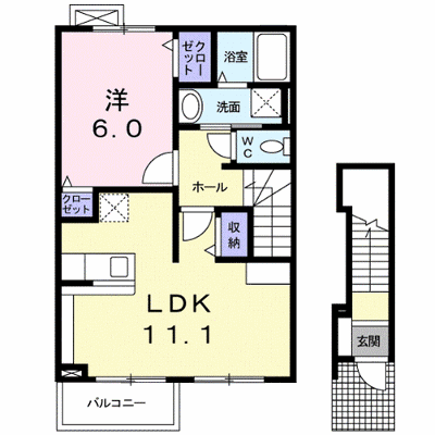 ハピネス向日葵 202【管理NO：1-018903801-02020】 ★家具家電は申し込み後に搬入します★ ★2026年10月中旬入居可能★の物件画像