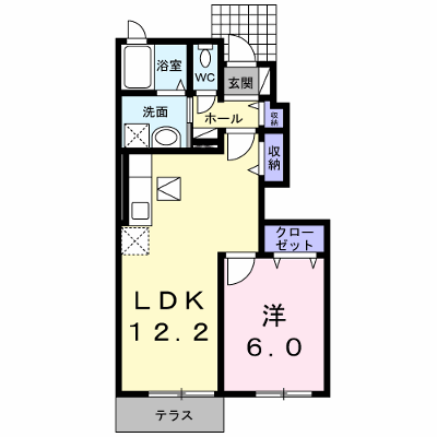 ベル　アンジュ 102【管理NO：1-017697901-01020】 ★家具家電は申し込み後に搬入します★ ★2026年10月中旬入居可能★の物件画像