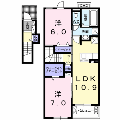 カルム・メゾンⅡ号館 201【管理NO：1-025509301-02010】 ★家具家電は申し込み後に搬入します★ ★2026年11月下旬入居可能★の物件画像