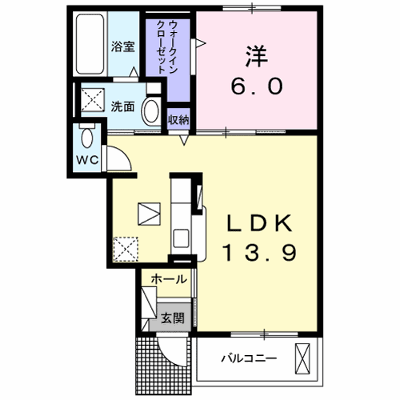 Ｓｐｅｒａｎｚａ　Ｒ 102【管理NO：1-024542001-01020】 ★家具家電は申し込み後に搬入します★ ★2026年12月中旬入居可能★の物件画像