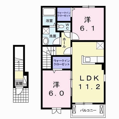 プランドール板野Ｂ 206【管理NO：1-022423502-02050】 ★家具家電は申し込み後に搬入します★ ★2026年11月中旬入居可能★の物件画像
