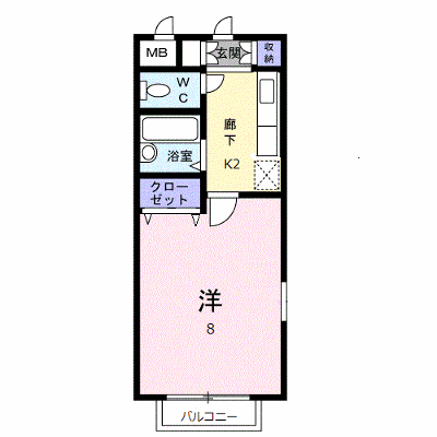 ＥＴＥＲＮＯ・２１・Ⅱ 201【管理NO：1-010452602-02010】 ★家具家電は申し込み後に搬入します★ ★2026年10月下旬入居可能★の物件画像