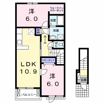 バーントシェンナ　Ⅰ 202【管理NO：1-020762401-02020】 ★家具家電は申し込み後に搬入します★ ★2026年11月中旬入居可能★の物件画像