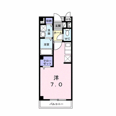 プロムナードＢ 202【管理NO：1-014242502-02020】 ★家具家電は申し込み後に搬入します★の物件画像