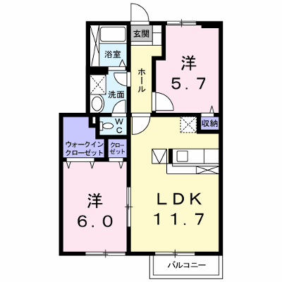 メゾン・ド・ラ・コリーヌ　Ⅰ 103【管理NO：1-012536901-01030】 ★家具家電は申し込み後に搬入します★の物件画像