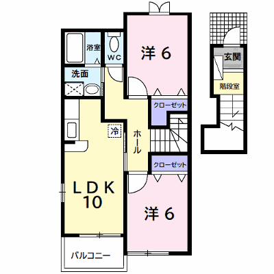 グランソレイユＢ 203【管理NO：1-012906502-02030】 ★家具家電は申し込み後に搬入します★ ★2026年12月上旬入居可能★の物件画像