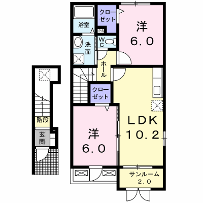 メロディ　Ｃ 203【管理NO：1-015469601-02030】 ★家具家電は申し込み後に搬入します★ ★2026年11月中旬入居可能★の物件画像