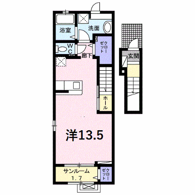 エトワールⅠ 205【管理NO：1-025914301-02050】 ★家具家電は申し込み後に搬入します★ ★2026年11月中旬入居可能★の物件画像