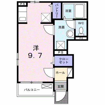 シャン　ド　フルール 101【管理NO：1-026301401-01010】 ★家具家電は申し込み後に搬入します★ ★2026年11月中旬入居可能★の物件画像