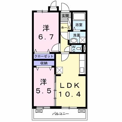 プリムローズ 203【管理NO：1-016217601-02030】 ★家具家電は申し込み後に搬入します★ ★2026年11月下旬入居可能★の物件画像