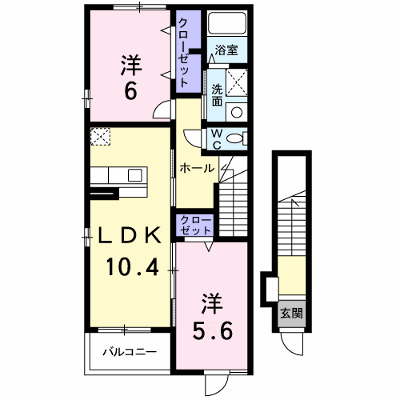 カレントガーデンＡ 201【管理NO：1-015808501-02010】 ★家具家電は申し込み後に搬入します★ ★2026年11月下旬入居可能★の物件画像
