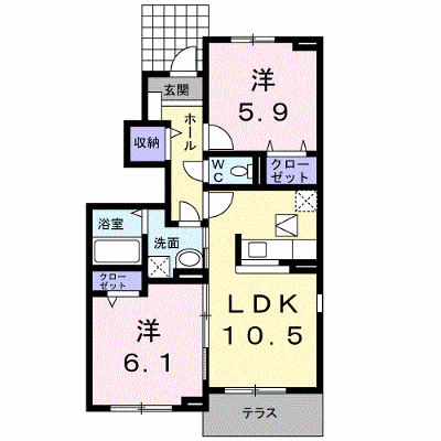 ベルファミーユＡ 101【管理NO：1-017396001-01010】 ★家具家電は申し込み後に搬入します★ ★2026年12月中旬入居可能★の物件画像