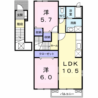 サニーヒル　Ⅱ 201【管理NO：1-016233601-02010】 ★家具家電は申し込み後に搬入します★ ★2026年11月中旬入居可能★の物件画像