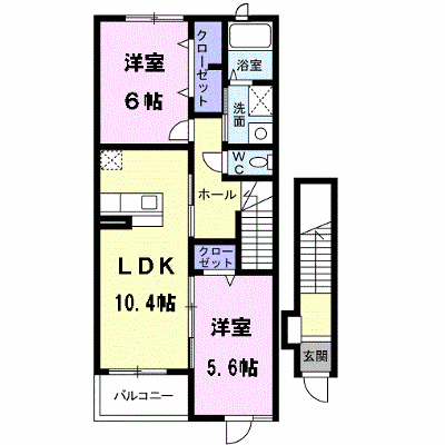 プラシード・カーサ 202【管理NO：1-016545101-02020】 ★家具家電は申し込み後に搬入します★ ★2026年11月中旬入居可能★の物件画像