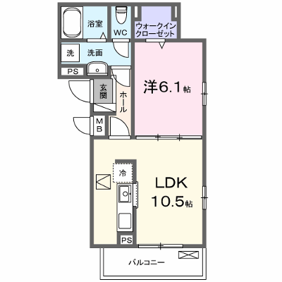 ラ・ベル・ヴィ 103【管理NO：1-028693301-01030】 ★家具家電は申し込み後に搬入します★ ★2027年03月下旬入居可能★の物件画像
