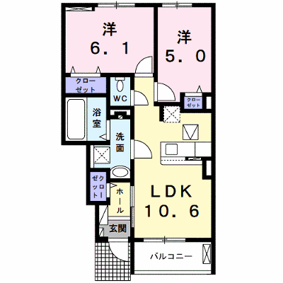 プラシードⅡ　Ｂ棟 105【管理NO：1-026652502-01050】 ★家具家電は申し込み後に搬入します★の物件画像