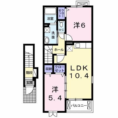 キートスⅡ 204【管理NO：1-018018102-02040】 ★家具家電は申し込み後に搬入します★ ★2026年11月下旬入居可能★の物件画像