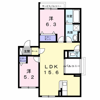 丑寅２丁目アパート 201【管理NO：1-028612101-02010】 ★家具家電は申し込み後に搬入します★ ★2027年02月下旬入居可能★の物件画像