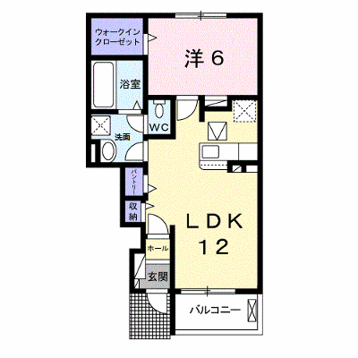 シャ・ノワール 102【管理NO：1-025435501-01020】 ★家具家電は申し込み後に搬入します★ ★2026年10月下旬入居可能★の物件画像
