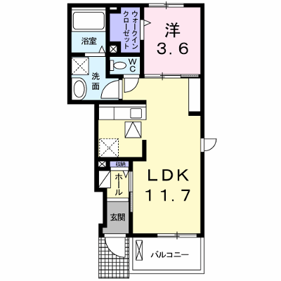 サニー　ブライト　Ⅲ 102【管理NO：1-020961501-01020】 ★家具家電は申し込み後に搬入します★ ★2026年12月上旬入居可能★の物件画像