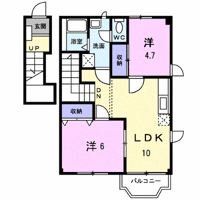 ＲアベニールＢ 201【管理NO：1-007980902-02010】 ★家具家電は申し込み後に搬入します★ ★2026年11月中旬入居可能★の物件画像