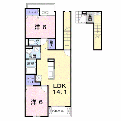 アイフラット日新Ⅱ 204【管理NO：1-023610301-02040】 ★家具家電は申し込み後に搬入します★ ★2026年11月下旬入居可能★の物件画像