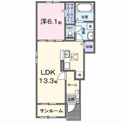 グリュックハイムＡ 101【管理NO：1-028779301-01010】 ★家具家電は申し込み後に搬入します★ ★2027年03月上旬入居可能★の物件画像