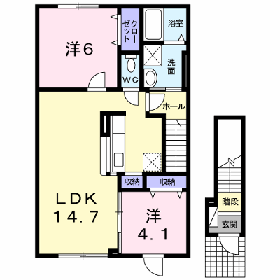 エターナリィ 201【管理NO：1-017516401-02010】 ★家具家電は申し込み後に搬入します★ ★2026年11月下旬入居可能★の物件画像