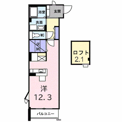 ファインロイテⅡ 306【管理NO：1-013299301-03060】 ★家具家電は申し込み後に搬入します★ ★2026年11月下旬入居可能★の物件画像