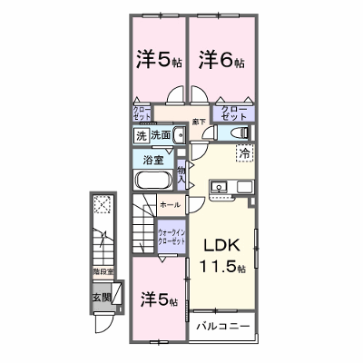 オルヴィエート 207【管理NO：1-028853201-02070】 ★家具家電は申し込み後に搬入します★ ★2027年04月上旬入居可能★の物件画像