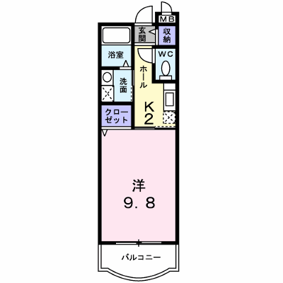 マンションあかやま 202【管理NO：1-013940101-02020】 ★家具家電は申し込み後に搬入します★ ★2026年11月下旬入居可能★の物件画像