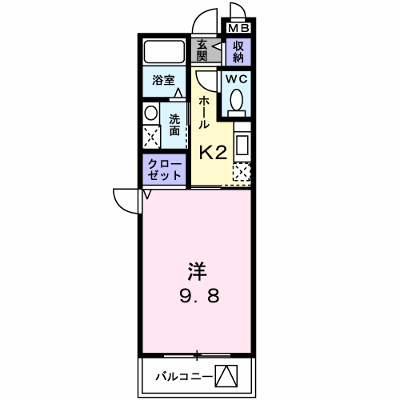 マンションあかやま 107【管理NO：1-013940101-01070】 ★家具家電は申し込み後に搬入します★ ★2026年12月中旬入居可能★の物件画像