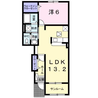クレア 102【管理NO：1-022574901-01020】 ★家具家電は申し込み後に搬入します★ ★2026年10月下旬入居可能★の物件画像