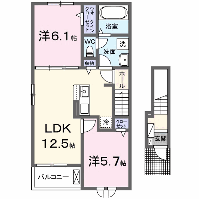 セレニア 201【管理NO：1-028907401-02010】 ★家具家電は申し込み後に搬入します★ ★2027年03月中旬入居可能★の物件画像
