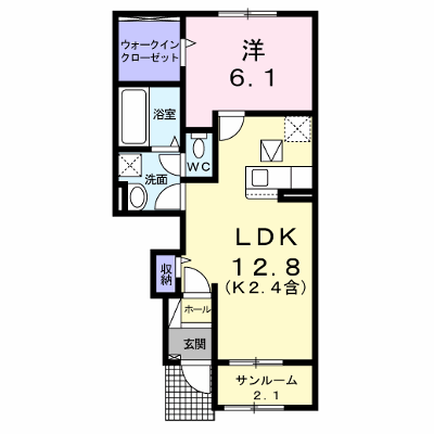 ローズマリーⅠ 103【管理NO：1-025871101-01030】 ★家具家電は申し込み後に搬入します★ ★2026年11月下旬入居可能★の物件画像