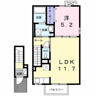 カーサ・プルーノＡ 202【管理NO：1-021733501-02020】 ★家具家電は申し込み後に搬入します★ ★2026年11月下旬入居可能★の物件画像