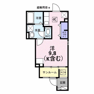 カーサ　ラズリ 104【管理NO：1-028871001-01040】 ★家具家電は申し込み後に搬入します★ ★2027年03月上旬入居可能★の物件画像