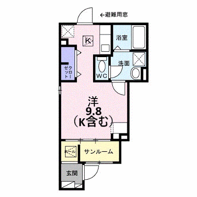 カーサ　ラズリ 101【管理NO：1-028871001-01010】 ★家具家電は申し込み後に搬入します★ ★2027年03月上旬入居可能★の物件画像