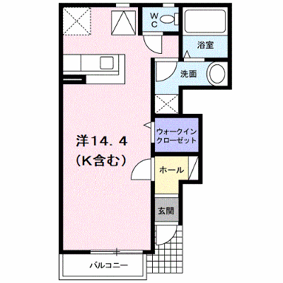 パレ・アルカンシェルⅡ 102【管理NO：1-012791402-01020】 ★家具家電は申し込み後に搬入します★ ★2026年11月中旬入居可能★の物件画像