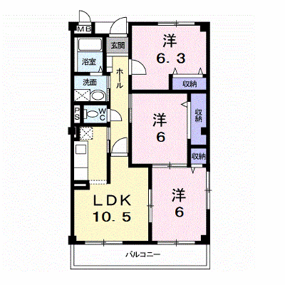 ブィオラヒルズ 301【管理NO：1-010329701-03010】 ★家具家電は申し込み後に搬入します★ ★2026年11月下旬入居可能★の物件画像