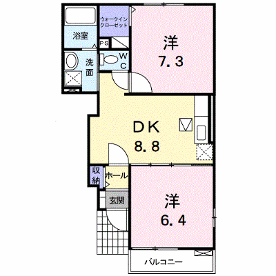 フォレストウイング・Ｋ　Ⅱ 102【管理NO：1-016986001-01020】 ★家具家電は申し込み後に搬入します★ ★2027年01月下旬入居可能★の物件画像