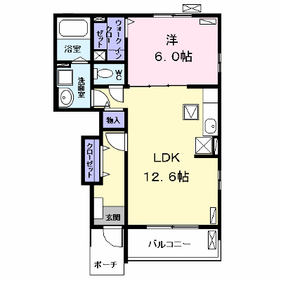 メゾンフクタ　Ⅰ 102【管理NO：1-021522901-01020】 ★家具家電は申し込み後に搬入します★ ★2026年11月中旬入居可能★の物件画像