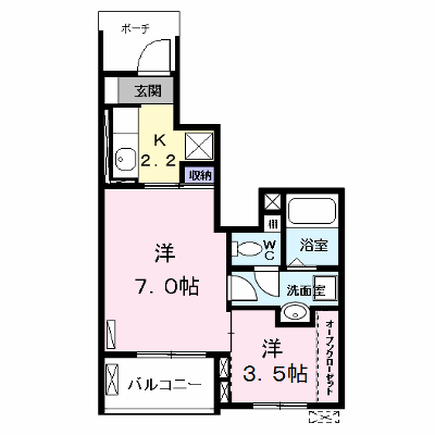 シュエット 103【管理NO：1-023444701-01030】 ★家具家電は申し込み後に搬入します★ ★2026年11月上旬入居可能★の物件画像