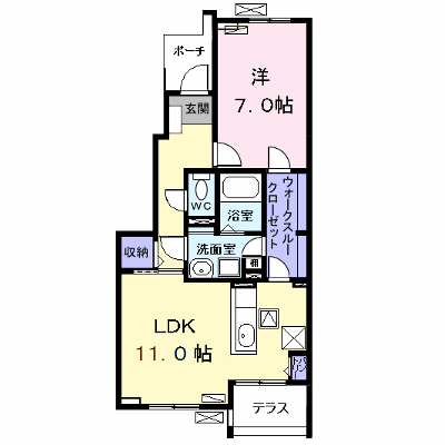 ベル・グラース　Ｄ 103【管理NO：1-023248004-01030】 ★家具家電は申し込み後に搬入します★ ★2026年11月下旬入居可能★の物件画像