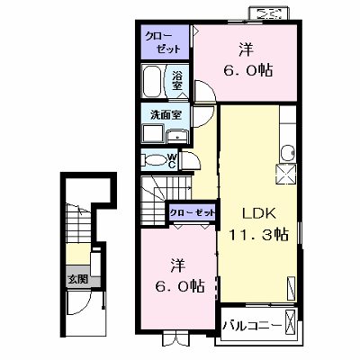 プレドパルク八家 203【管理NO：1-017674801-02030】 ★家具家電は申し込み後に搬入します★ ★2026年11月下旬入居可能★の物件画像
