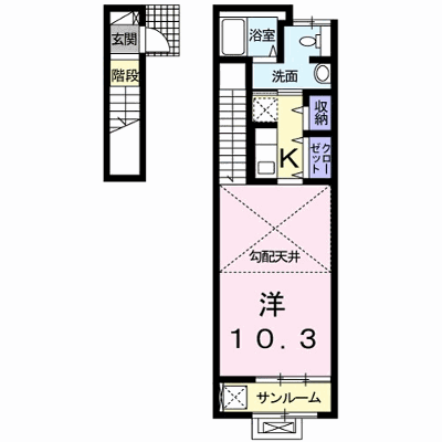 ガーデンヒルズ徳重 206【管理NO：1-023222901-02050】 ★家具家電は申し込み後に搬入します★の物件画像