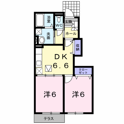 ラシ－ヌ 103【管理NO：1-012663601-01030】 ★家具家電は申し込み後に搬入します★ ★2026年11月中旬入居可能★の物件画像