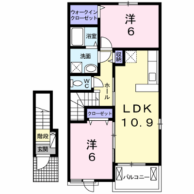 メイプルヴィラⅠ 202【管理NO：1-020604901-02020】 ★家具家電は申し込み後に搬入します★ ★2026年11月下旬入居可能★の物件画像
